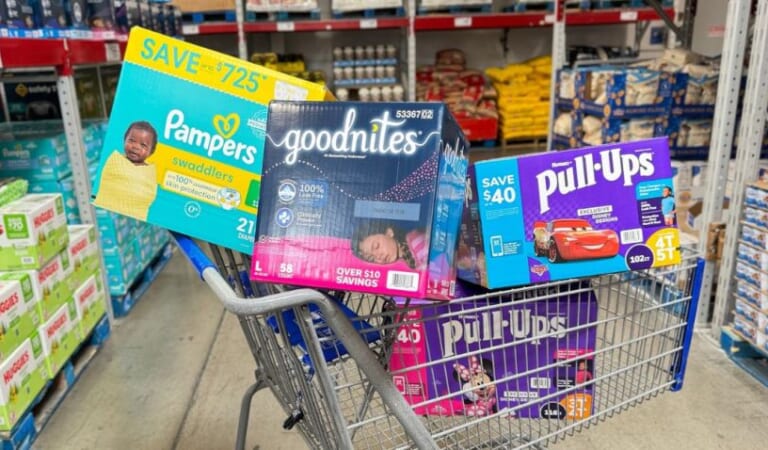 HUGE Boxes of Pampers & Huggies from $36 at Sam’s Club
