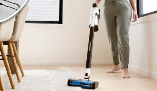 Shark Cordless Pro Stick Vacuum moving from hard flooring to carpet