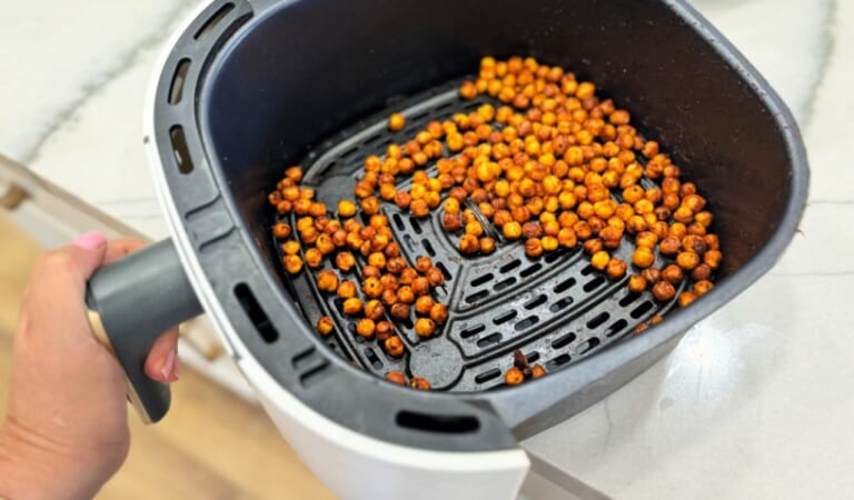 Make Crunchy Roasted Chickpeas in the Air Fryer or Oven!