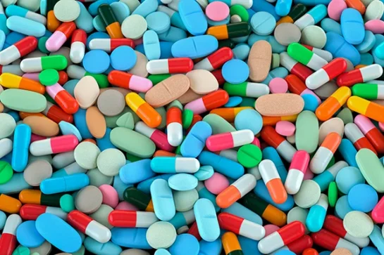 A pile of pills